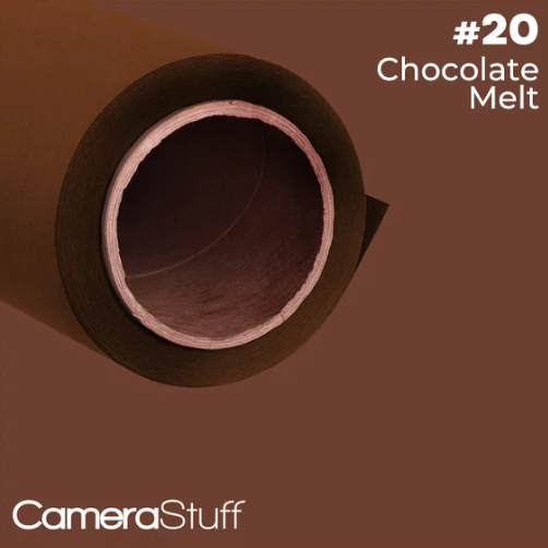 Camerastuff Seamless Paper Backdrop no20 Chocolate Melt Dark Brown