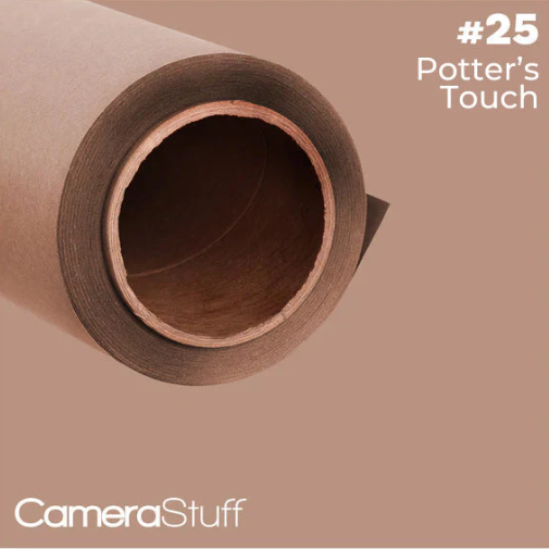 Camerastuff Seamless Paper Backdrop no25 "Potter's Touch" Light Brown