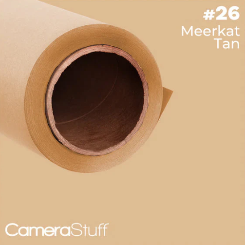 Camerastuff Seamless Paper Backdrop no26 Meerkat Tan (Pongee)