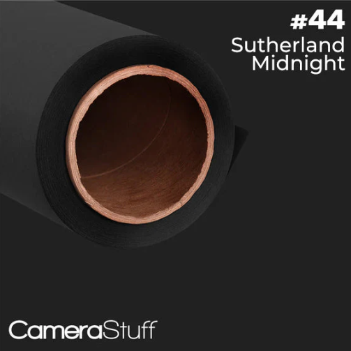 Camerastuff Seamless Paper Backdrop no44 Sutherland Midnight Black