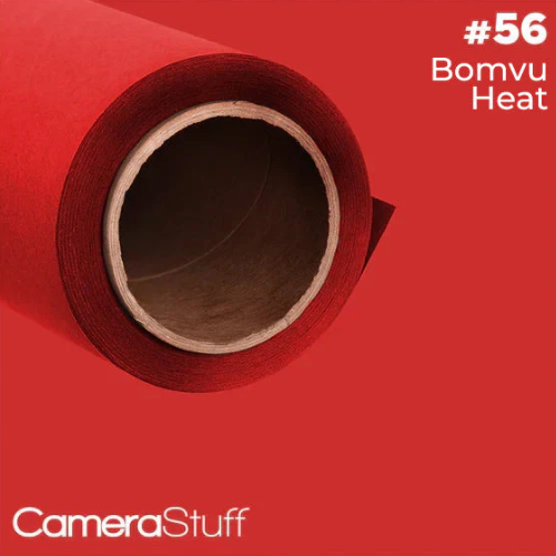 Camerastuff Seamless Paper Backdrop no56 Bomvu Heat Red