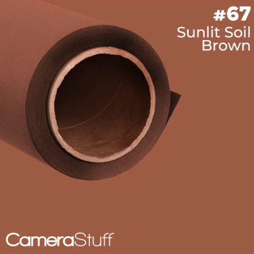 Camerastuff Seamless Paper Backdrop no67 Sunlit Soil Brown