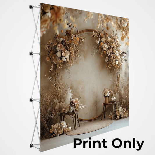 FABRIC PRINT FOR STRAIGHT BANNER WALL (FRAME EXCLUDED)