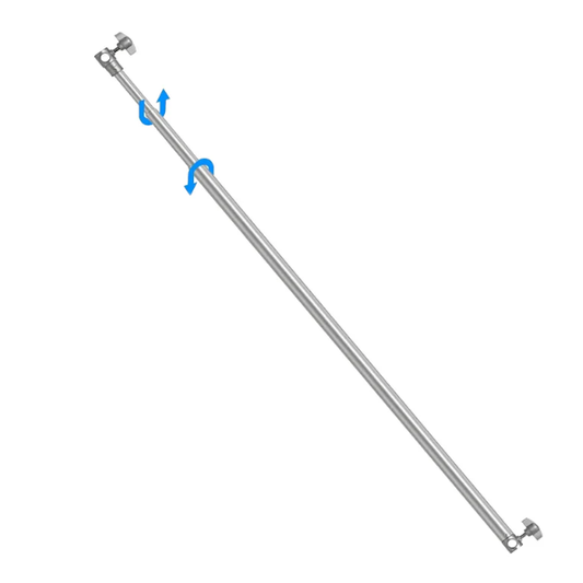CameraStuff TCB-3S 120-300cm Adjustable Telescopic Stainless Steel Backdrop Crossbar Tube